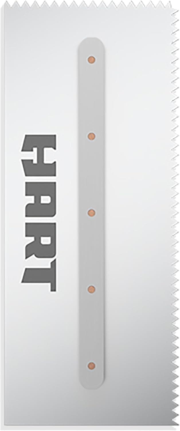 HART Quick-Tatch 1/4 in. x 3/16 in. V-Notch Trowel by Hart