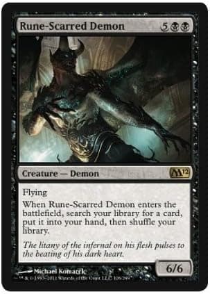 Magic: the Gathering - Rune-Scarred Demon - Magic 2012