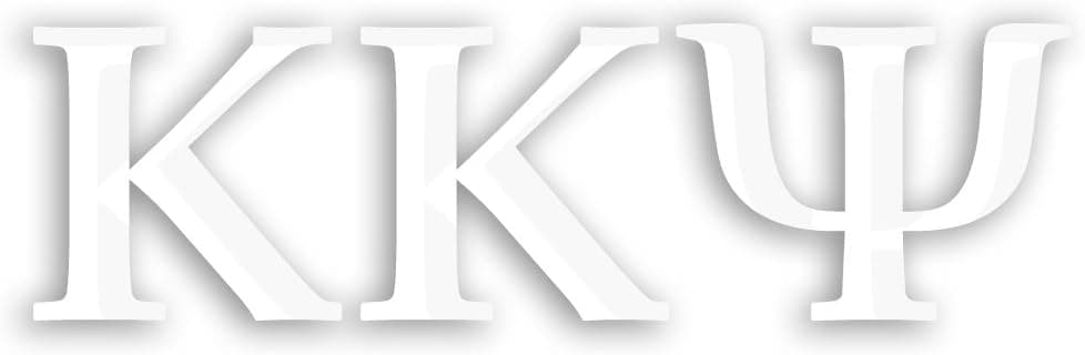 Officially Licensed Kappa Kappa Psi 8" x 3" Window Decal - White