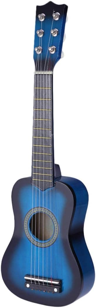 Guitar Toy, 1 Pc 21 Inch Kids Guitar Wooden Toy Guitar Musical Instrument Educational Toy for Kids Birthday Party Favors, Shows, Play House Toys ( Blue )