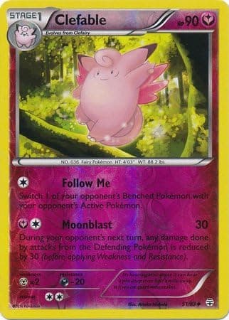 Pokemon - Clefable (51/83) - Generations - Reverse Holo