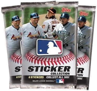 Topps 3 (Three) Packs of 2011 MLB Sticker Collection Packs (8 Baseball Stickers/Pack)