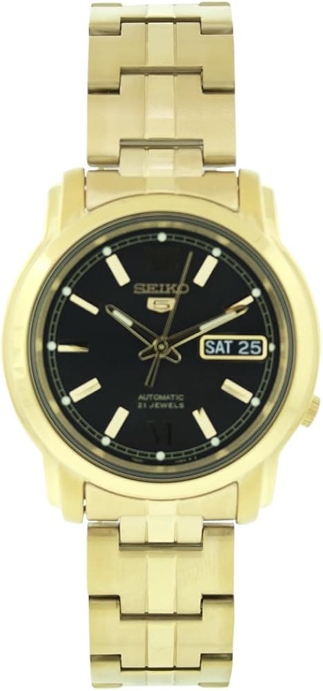 Sieko Men's SNKK86 Stainless Steel Analog with Black Dial Watch