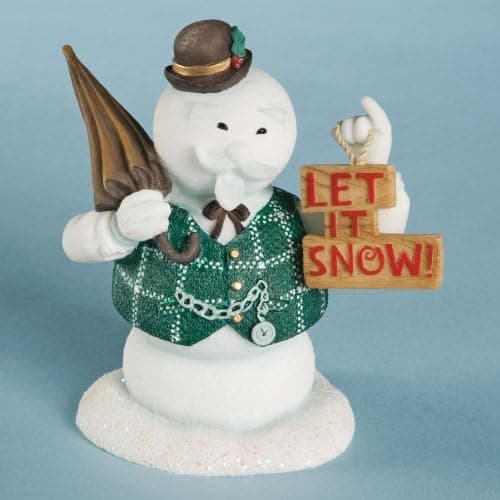 Rudolph The Red-Nosed Reindeer Sam The Snowman Figurine Let It Snow