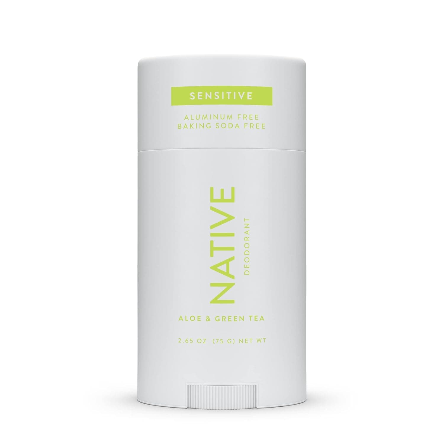 Native Sensitive Deodorant | Natural Deodorant for Women and Men, Aluminum Free, Baking Soda Free, Phthalate Free, Talc Free, Coconut Oil and Shea Butter | Aloe & Green Tea (Sensitive)