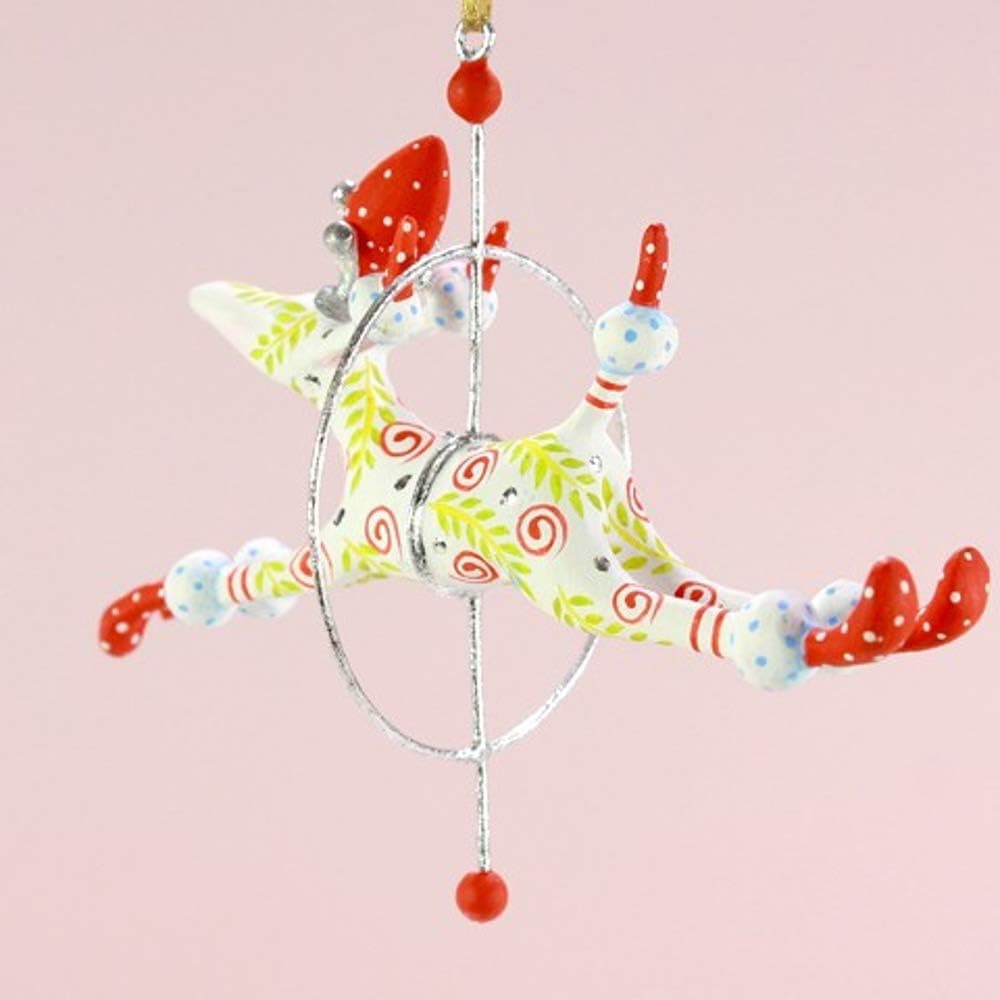 Patience Brewster Mini Lalla Leaping Poodle Figural Ornament #31309