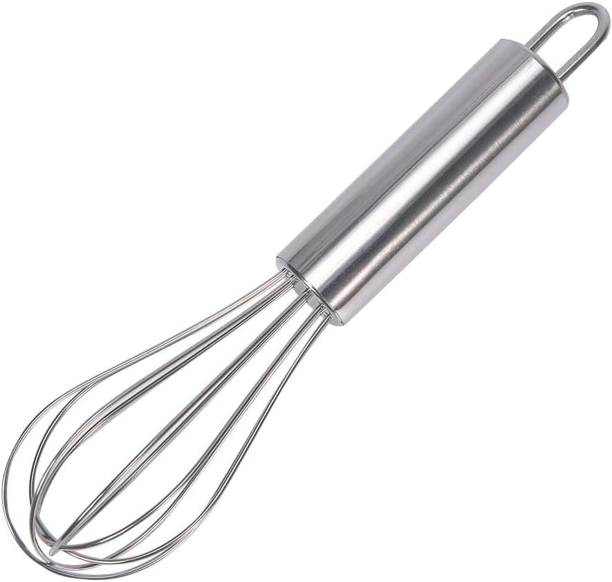 Huakai stainless steel small whisk for cheese, coffee, eggs, very handy (6 inches)