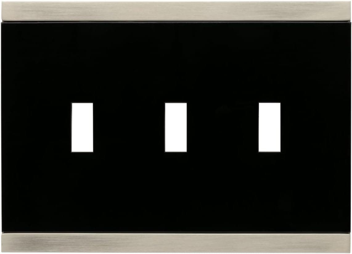 Franklin Brass Basic Stripe Triple Switch Wall Plate, Packaging may Vary