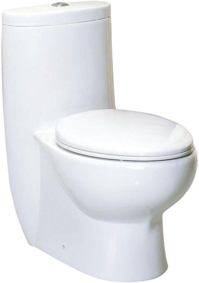 Whitehaus Collection WHMFL3309-EB Magicflush Toilet, 28.8 x 16 x 30.8 inches, White