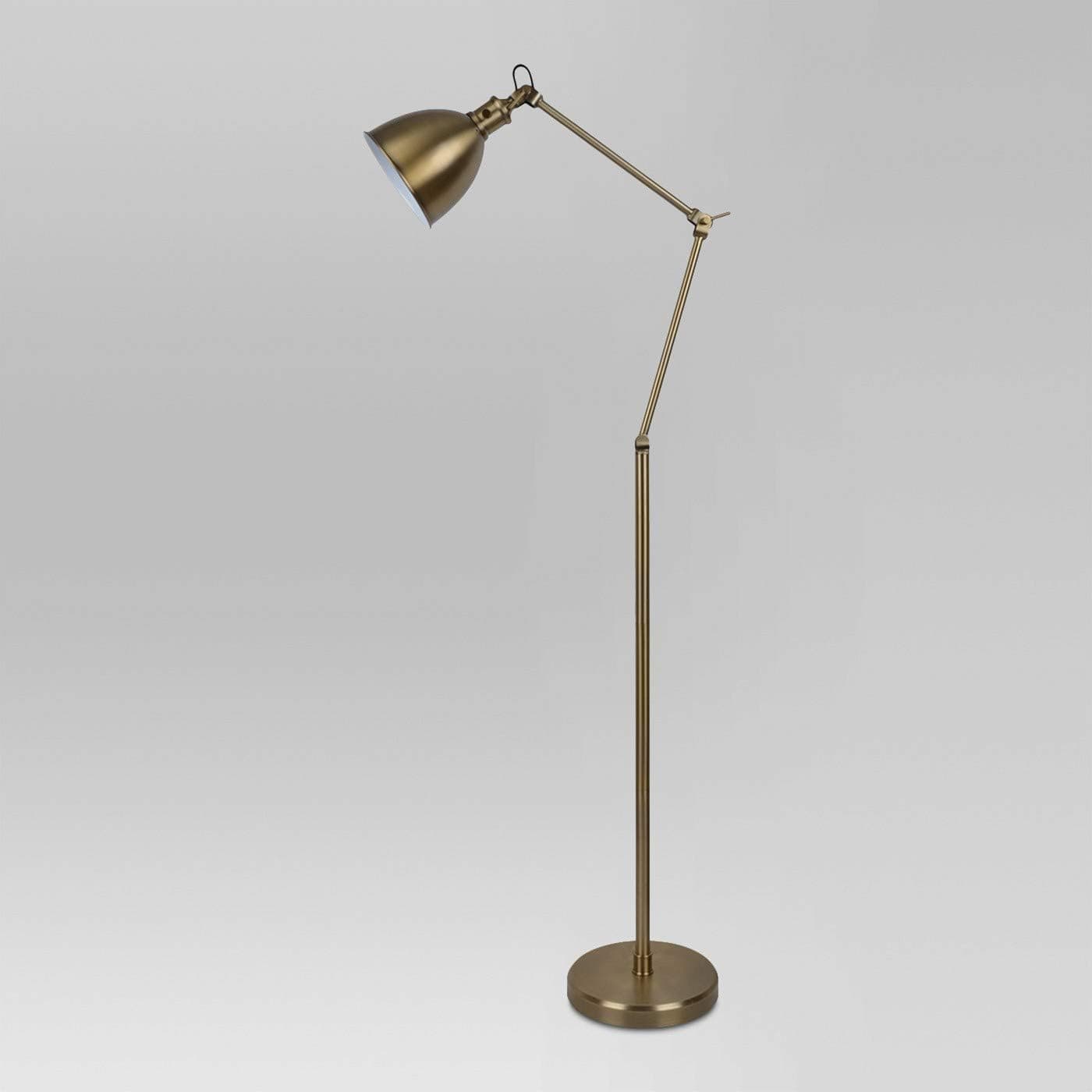 threshold Industrial Task Floor Lamp - Brass