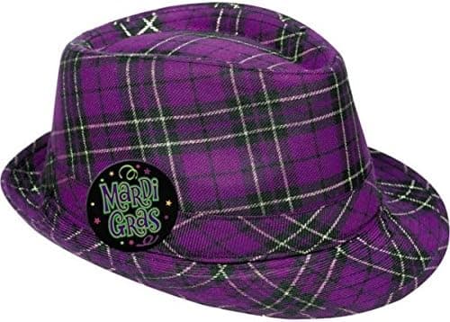 Mardi Gras Party Fedora, 5" x 10"