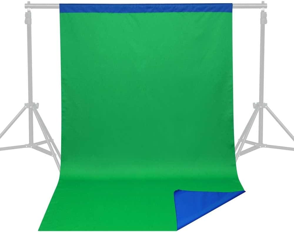 Chromakey Blue/Green Dual Side Backdrop Photo Studio Background 5x7Ft(1.5x2.1M)