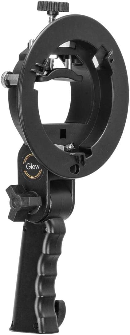 Glow Handheld Grip S-Type Bracket Bowens Mount Holder for Speedlite Flash Softbox