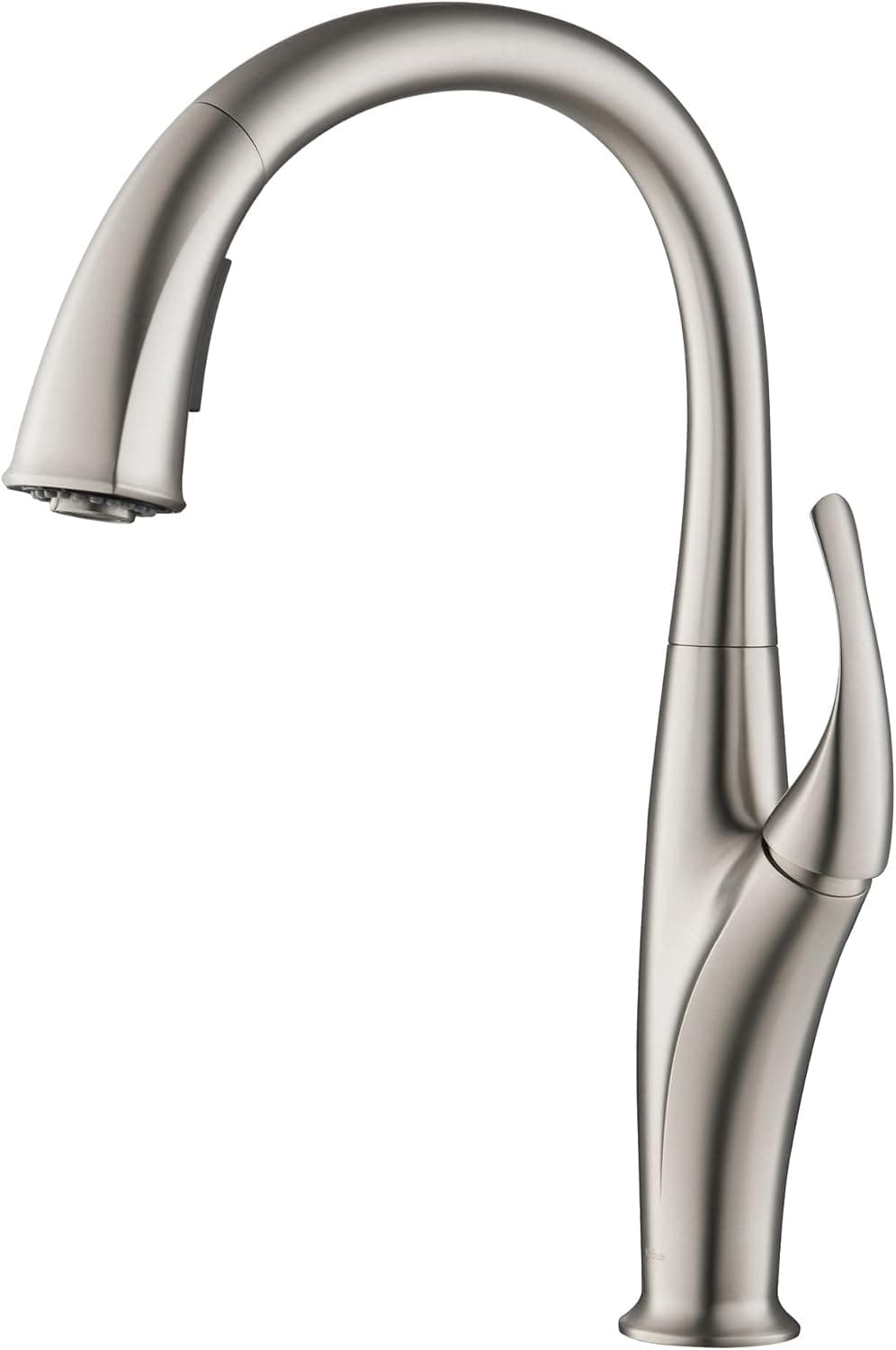 Kraus KPF-1676SFS Odell Dual Function Pull, Faucets for Kitchen Sinks, Single-Handle, 15 3/4 Inch, Spot Free Stainless Steel