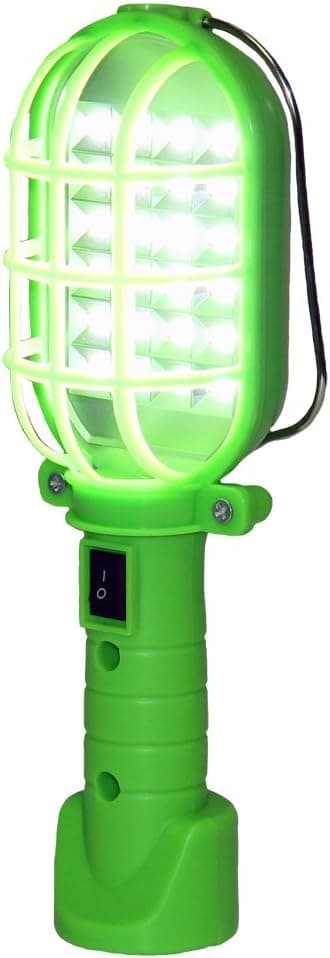 Grip 24 SMD LED Trouble Light - Magnetic Bottom, Hook, ABS Plastic, Molded Protective Cage - Electronics, Emergency Roadside Repairs, Multipurpose - 150 Lumens