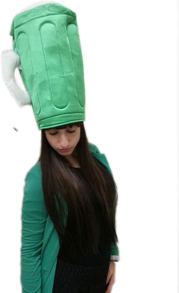 Funny Party Hats Saint Patricks Day Party Supplies - 6 Pack St. Patricks Costume Accessory Set (Beer Mug)