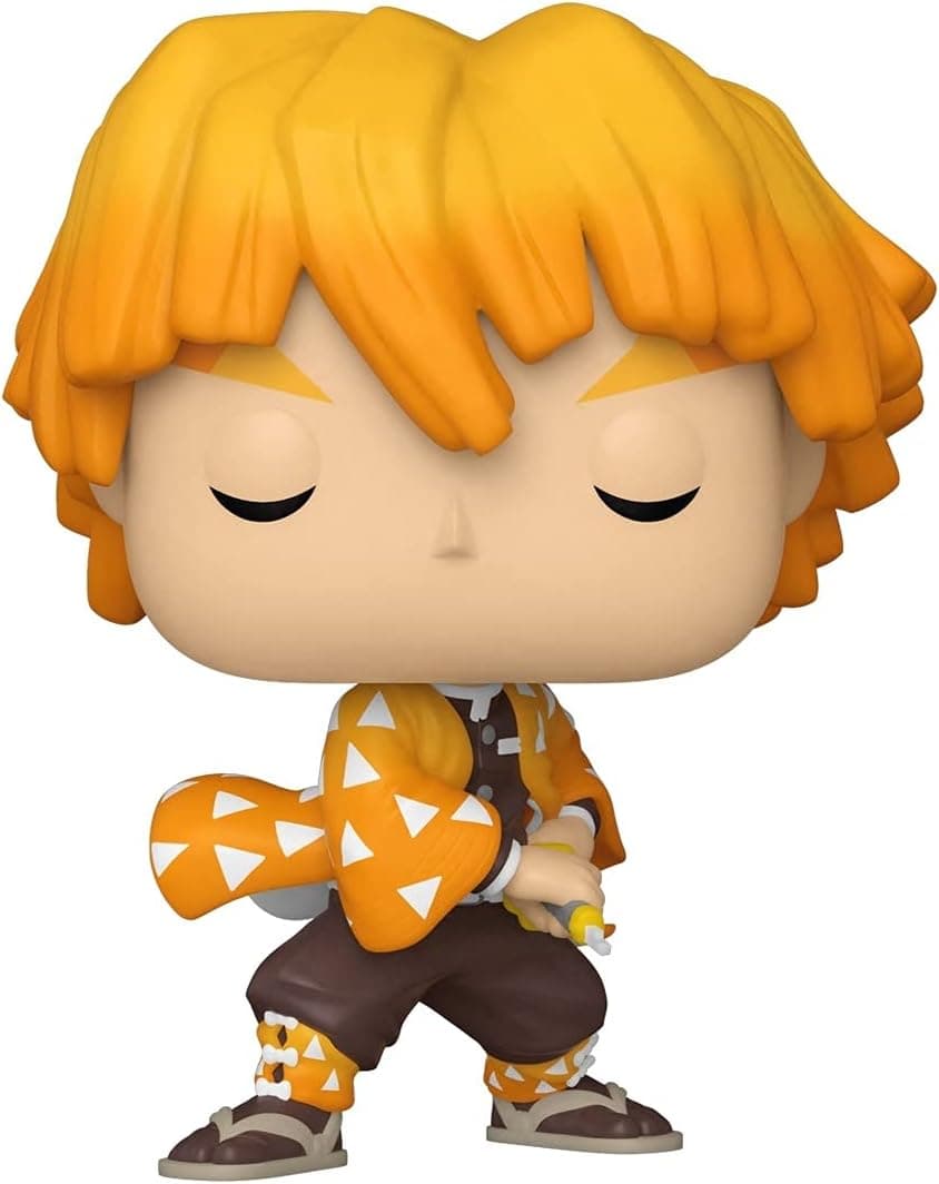 POP Animation: Demon Slayer - Zenitsu Agatsuma, Multicolor, 3.75 inches