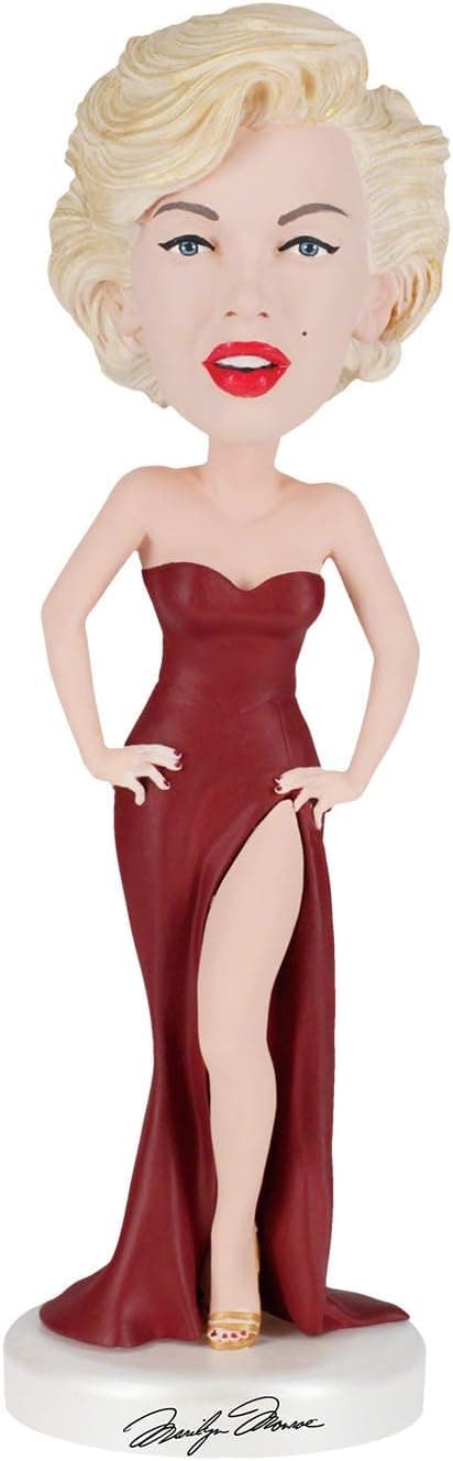 Royal Bobbles Marilyn Monroe Bobblehead, Premium Polyresin Lifelike Figure, Unique Serial Number, Exquisite Detail