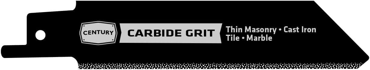 Century Drill & Tool 7854 Carbide Grit Reciprocating Saw Blade, 4"