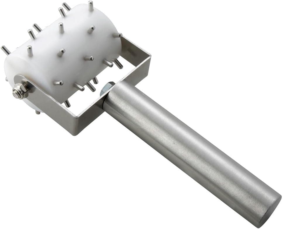 FortheChef's 2" Head Dough Roller Docker with Stainless Steel Handle
