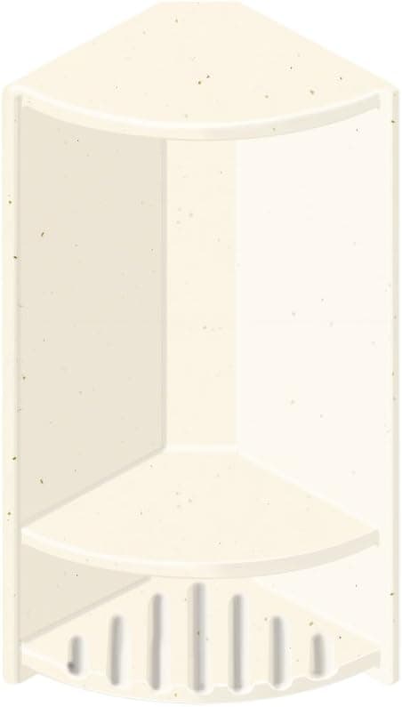 Transolid ACCESS0004-A1 Decor 6 x 14-1/2-Inch Double Corner Shelf, Moonlight