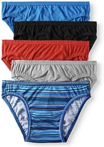 Jockey Life 5-Pack Men's 24/7 Comfort 100% Cotton Bikinis - Assorted