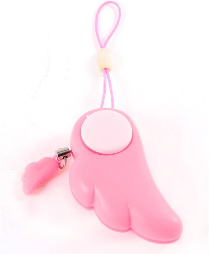 uxcell Phone Bag Hanging Strap Personal Guardian Angel Self Protection Alarm Bell Pink