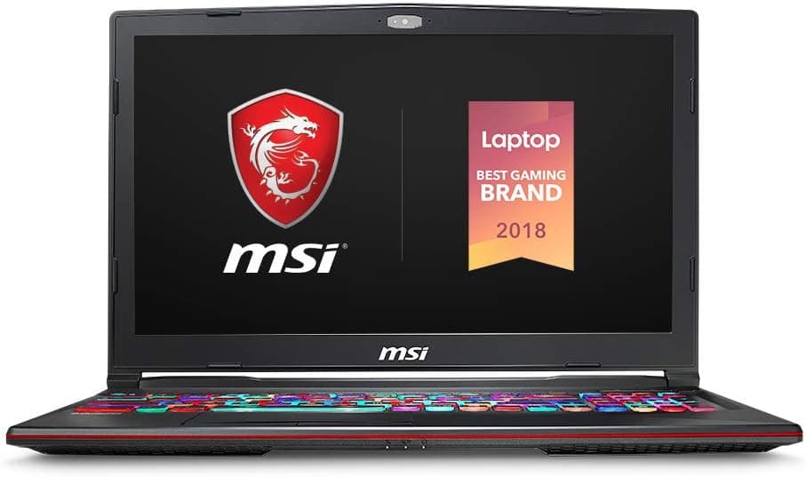MSI GL63 9SEK-612 15.6" Gaming Laptop, 144Hz Display, Intel Core i7-9750H, NVIDIA GeForce RTX2060, 16GB, 256GB NVMe SSD + 1TB HDD
