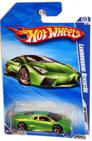 Hot Wheels 2010-071 HW Garage 3/10 Lamborghini Reventon GREEN 1:64 Scale
