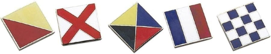 Bake Enamel Code Flag Letters, 3/4" (A to Z)-NO Shipping Charges on Orders Over $5.00