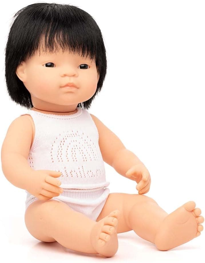 Miniland Educational - Baby Doll Asian Boy (38 cm, 15")