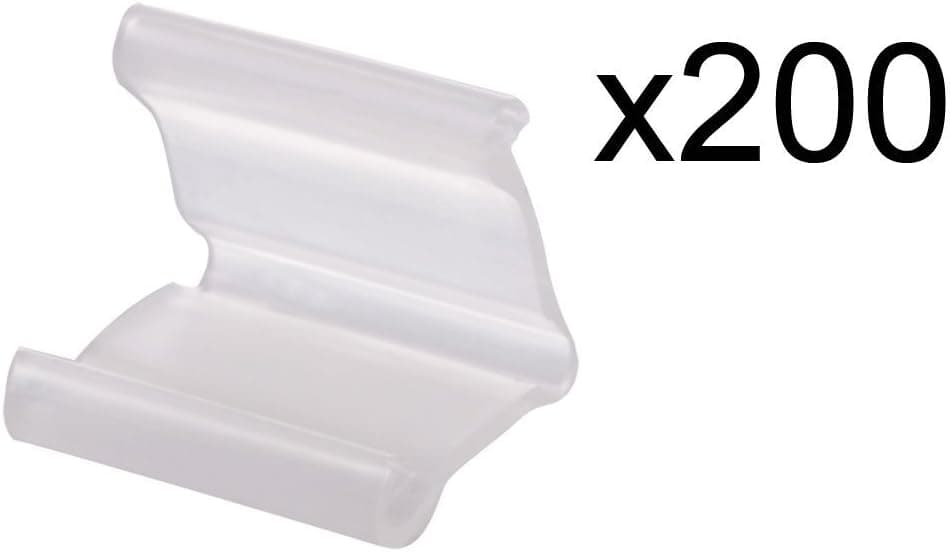 RETON 200 Pieces of Clear Plastic Small Balloon Clips Tie for Sealing