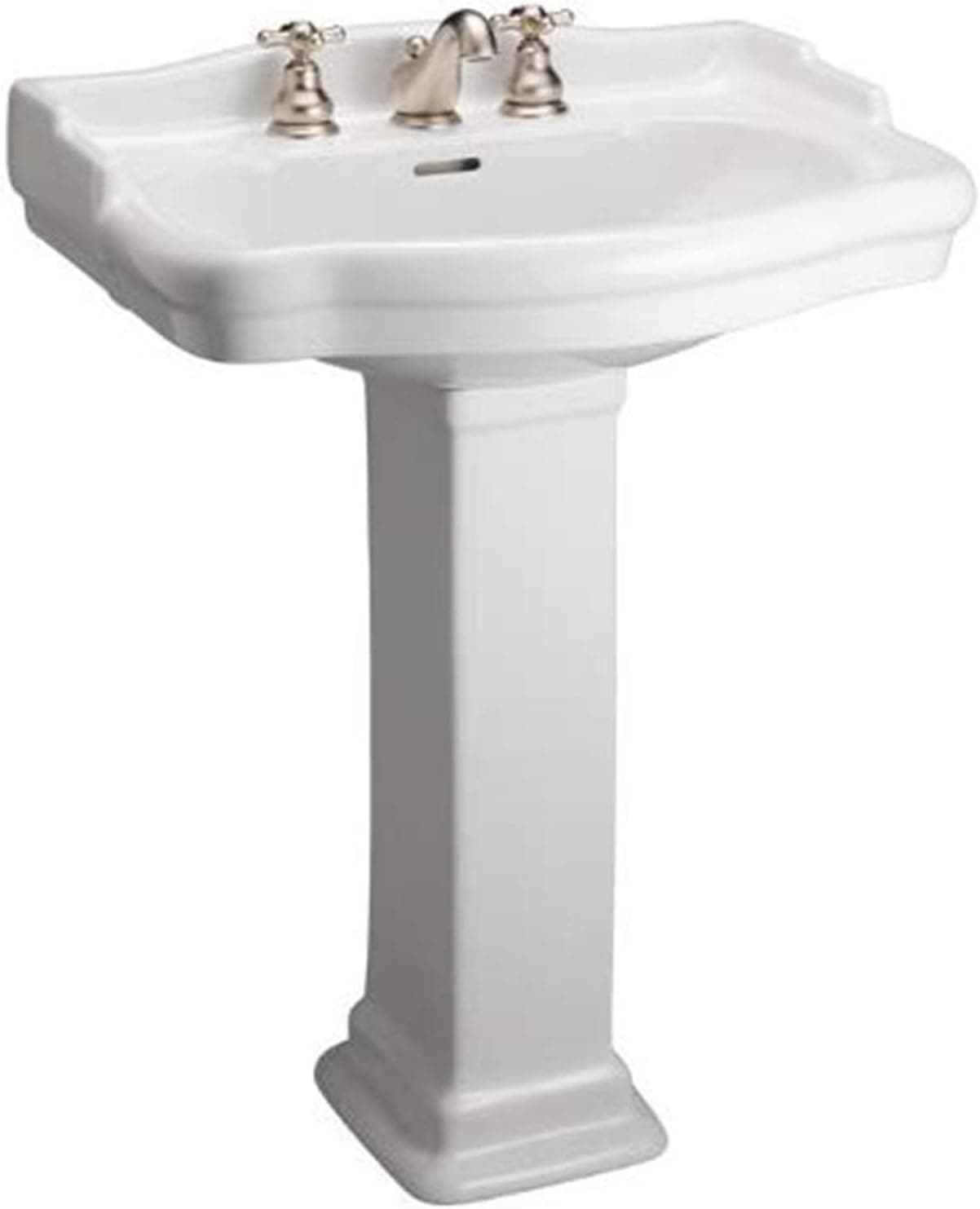 Barclay B3-868WH Stanford 550 Pedestal Lavatory Sink, White