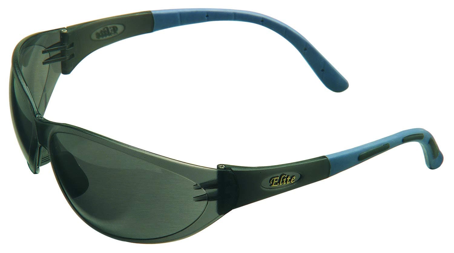 MSA 10038846 Arctic Elite Sightgard Indoor Humid Condition Safety Glass with Black Frame, Polycarbonate, Clear Anti-Fog Lens, Gray