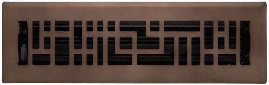 Signature Hardware 941729-2-14 BAER Steel Floor Register - 2-1/4" x 14" (3-1/2" x 15-3/8" Overall)