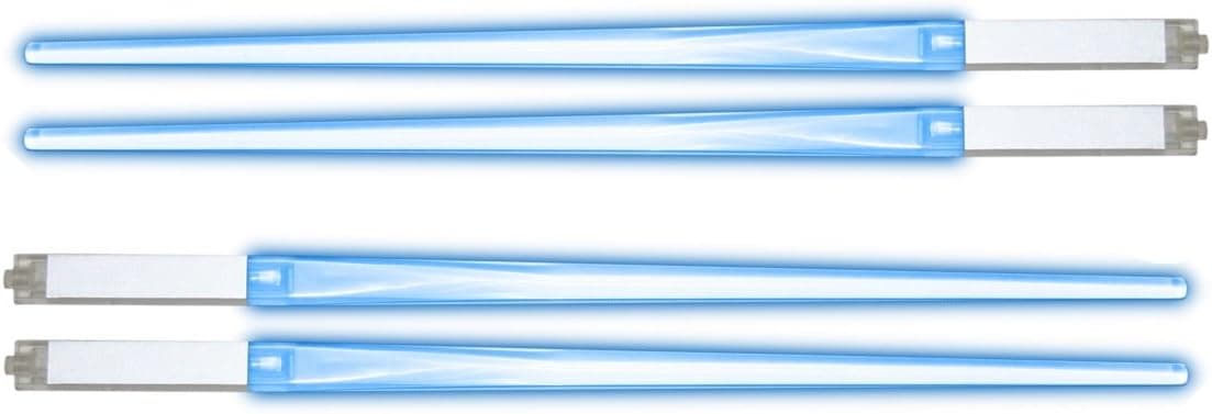 Buztronics 2 Sets of Blue Light Up Chop-Sticks
