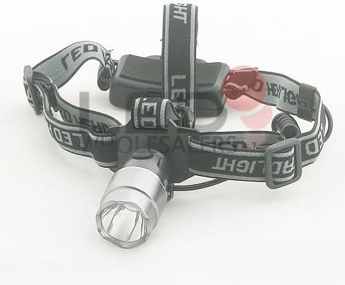 LEDwholesalers Brightest 3 Watt Cree LED Headlight 130 Lumen Narrow Beam Long Throw 3 AAA Headlamp, 8111