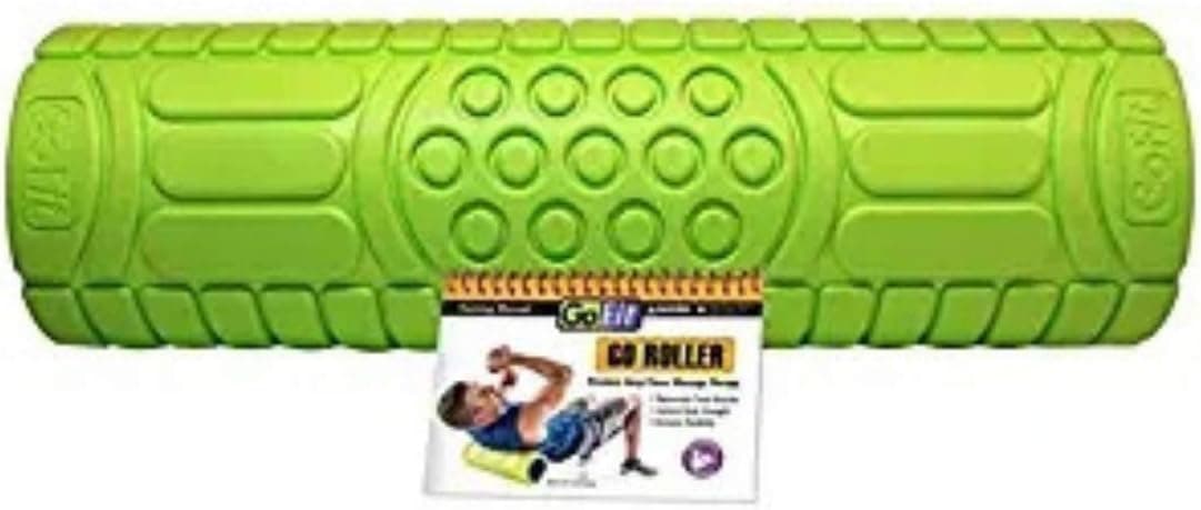GoFit GF-FR6 Go Roller with UltraFin Core (Green, 18 Inches, with Training Manual)