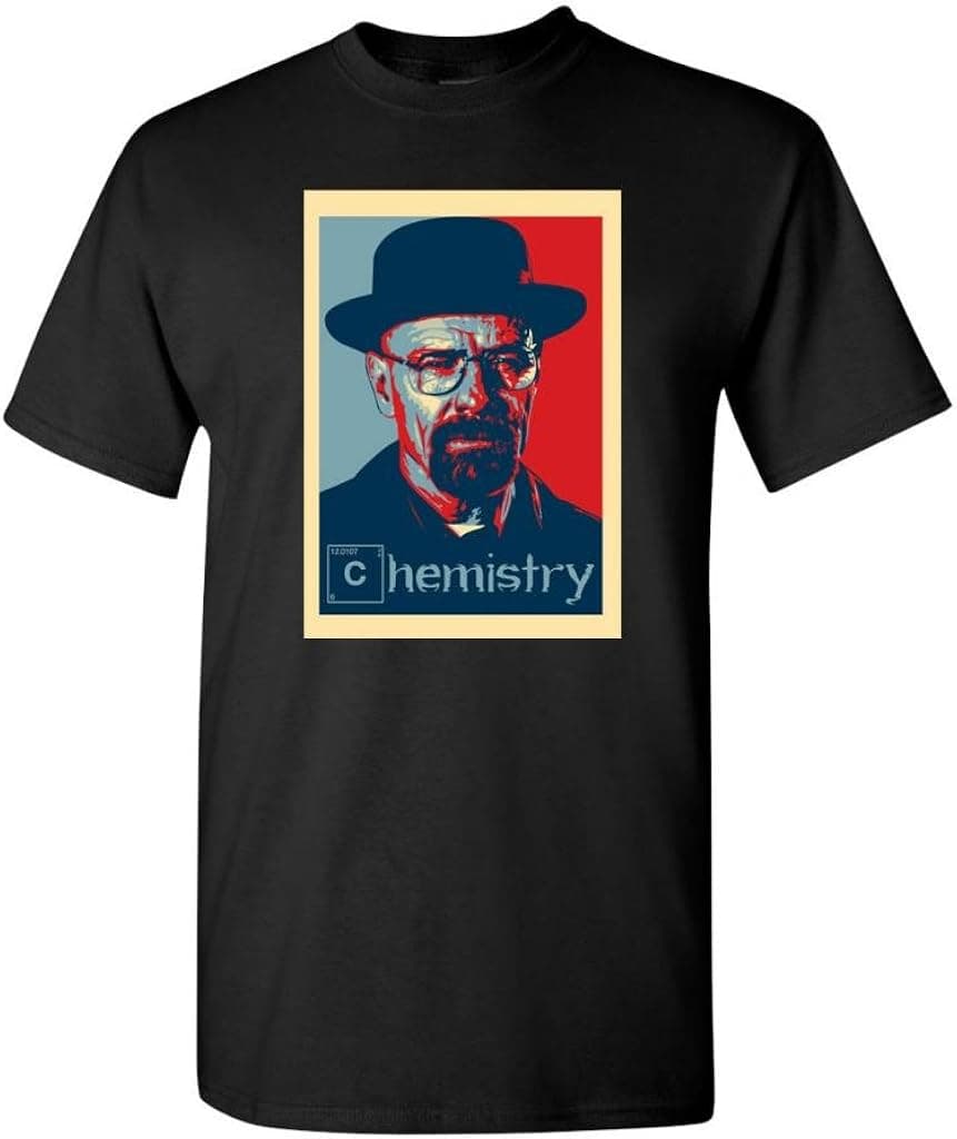 Heisenberg Portrait Parody DT Adult T-Shirt Tee (XX Large, Black)