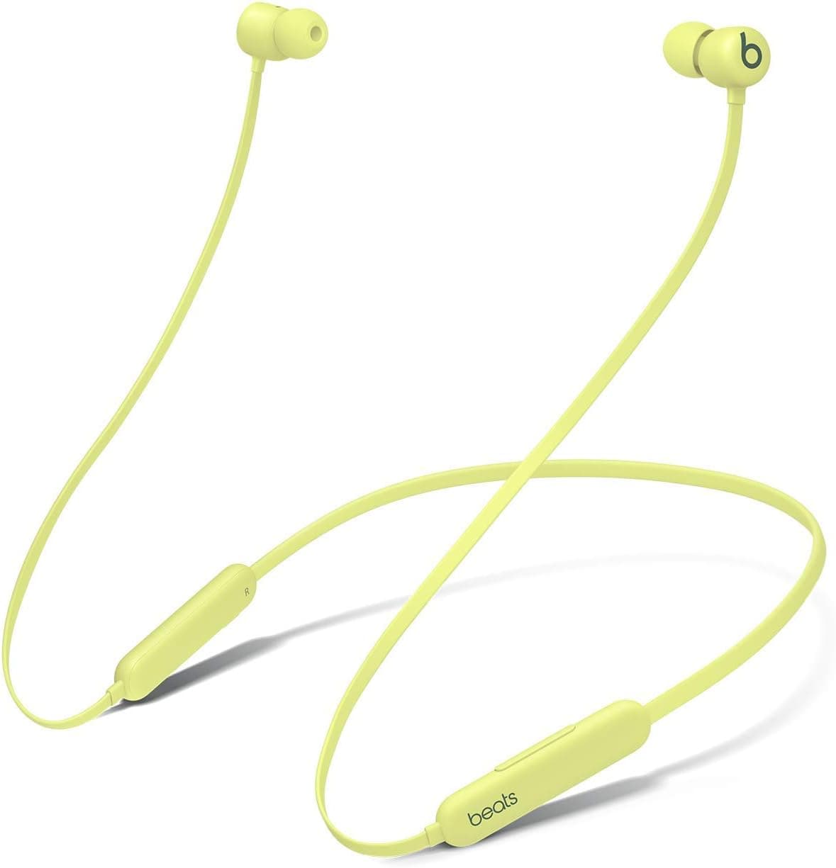 Beats Flex Wireless Portable Bluetooth Earbuds Built-in Microphone - Yuzu Yellow (Renewed)
