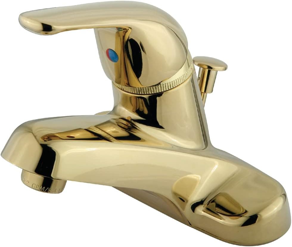 Kingston Brass GKB542 Chatham 4" Centerset Bathroom Faucet, Polished Brass