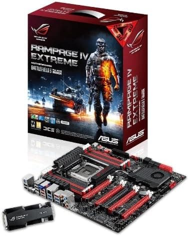 ASUS Digi+ II 8+2 Phase Power 8 x DIMM Intel X79 ATX DDR3 2400 Intel LGA 2011 Motherboards, Rampage IV Extreme/BF3