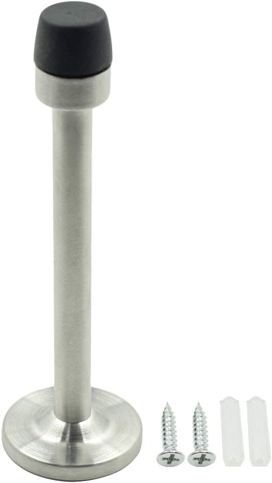 Autoly Door Stopper Stainless Steel Wall Mounted Door Stop Bumper Wall Protector - 5" Length