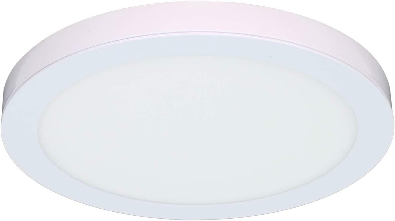 QPLUS 15 Inch CCT Color Changing LED Flush Mount Ceiling Light Fixture (3000K/4000K/5000K), Dimmable, 22.5 Watts, 1650 Lumens, 50000 Hours, Energy Star and ETL (3 Colors in One Light, 1 Pack)