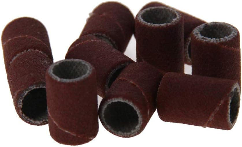 Utoolmart 1/2 inch x 1/4 inch Sanding Sleeves 240 Grits Sandpapers Band Drums 10 Pcs