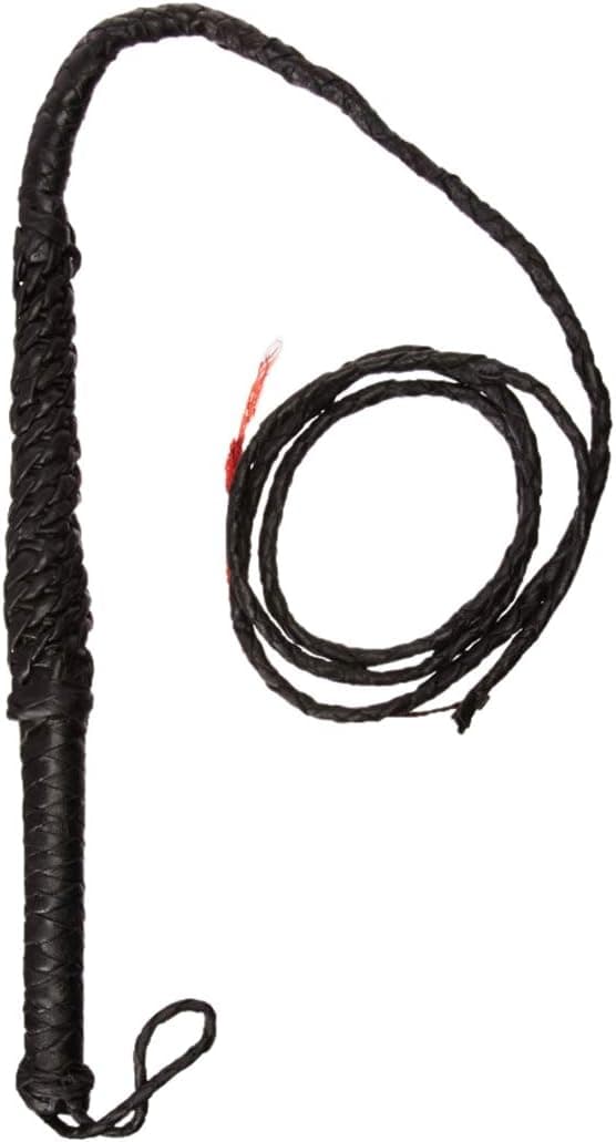 Loftus International Matador Torero Genuine Leather Bull Whip Black Large 9' Long Novelty Item