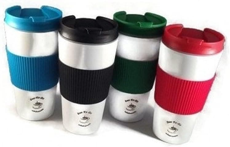 Greenbriar International Insulated Travel Cup Double Wall Flip Lid Joe to Go Assorted Colors Coffee Mug Tumbler Hot Cold