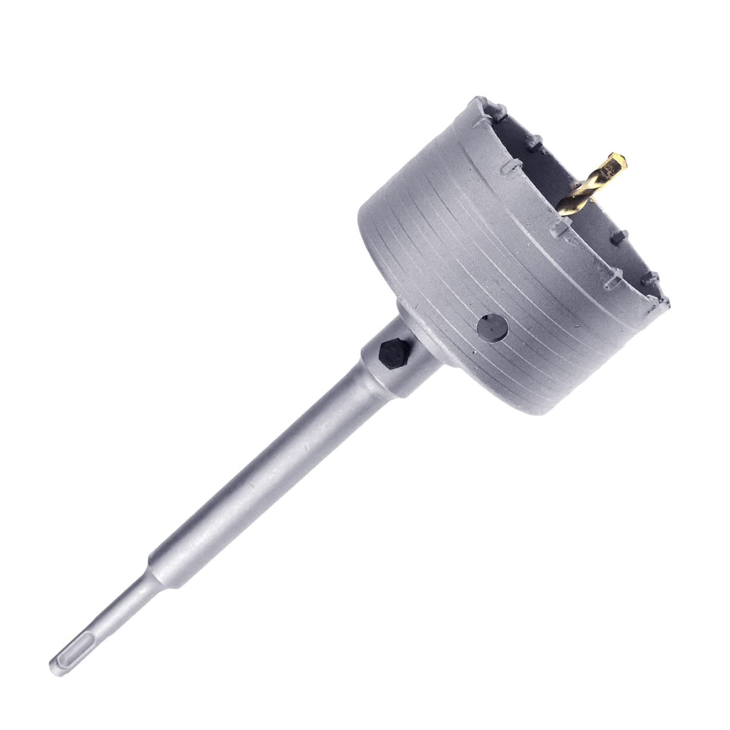 115mm / 4.5inch Concrete Hole Saw with 220mm SDS Plus Shank Connecting Rod Cement Hole Saw for Cement Brick Concrete Stone Wall (115mm)