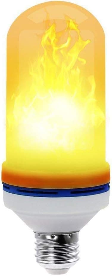 oenbopo LED flame effect FIRE light bulbs, E27 E26 Simulated emulation - LED lamp with flickering effect Fire Nature in Antique atmosphere lantern for holiday Hotel / bar / parties / home decoration