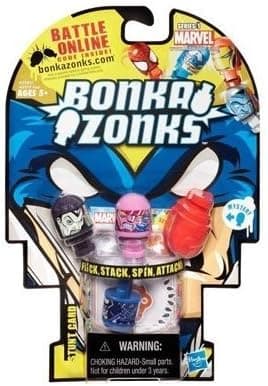 Marvel Universe Bonkazonks Series 1 Marvel 4-Pack in Wolverine Packaging with 1 secret character (Colors and Styles may